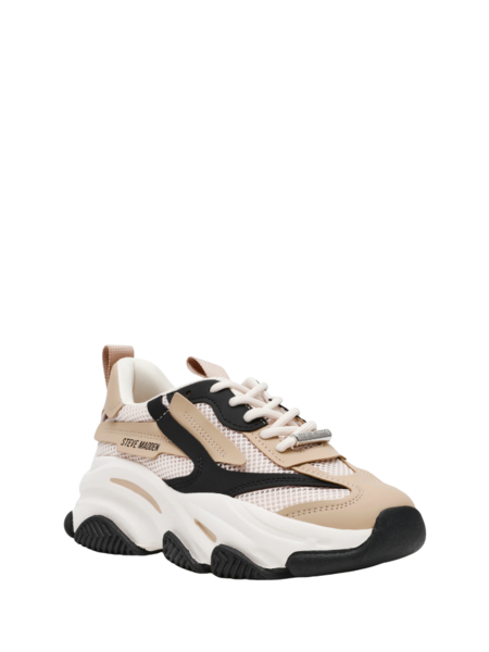 Steve Madden Girls Jpossession Sneaker - Irish/Black Silver Steve Madden Steve Madden Girls Jpossession Sneaker - Irish/Black Silver