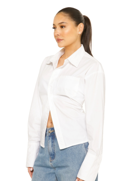 La Sisters Tie Back Blouse - White La Sisters La Sisters Tie Back Blouse - White