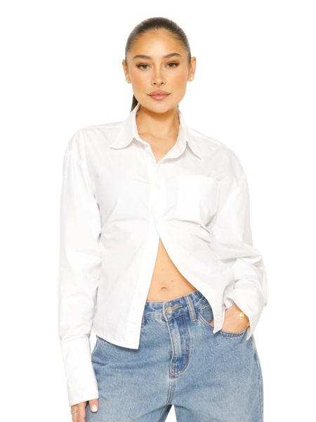 La Sisters Tie Back Blouse - White La Sisters La Sisters Tie Back Blouse - White