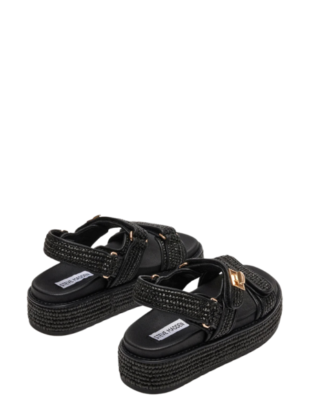 Steve Madden Bigmona Sandal - Black Raffa Steve Madden Steve Madden Bigmona Sandal - Black Raffa