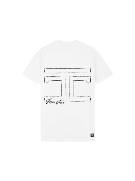 JorCustom JorCustom Outline Slim Fit T-Shirt - White JorCustom Outline Slim Fit T-Shirt - White