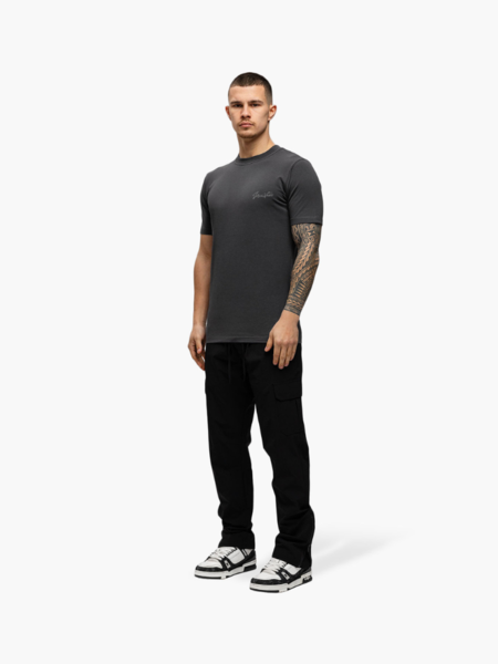 JorCustom Newstand Slim Fit T-Shirt - Antracite JorCustom JorCustom Newstand Slim Fit T-Shirt - Antracite