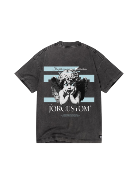 JorCustom JorCustom Angel 2.0 Loose Fit T-Shirt - Acid Grey JorCustom Angel 2.0 Loose Fit T-Shirt - Acid Grey