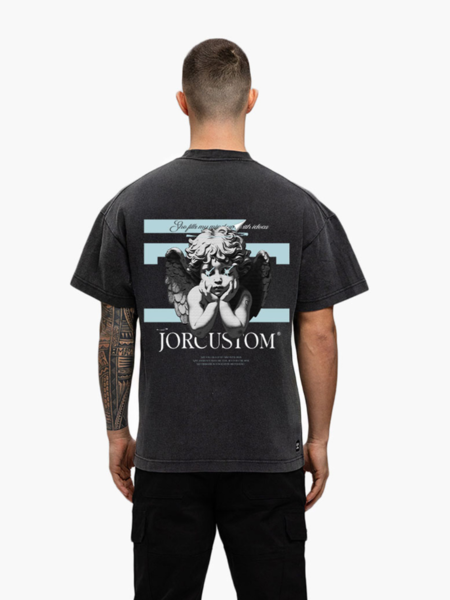 JorCustom Angel 2.0 Loose Fit T-Shirt - Acid Grey JorCustom JorCustom Angel 2.0 Loose Fit T-Shirt - Acid Grey