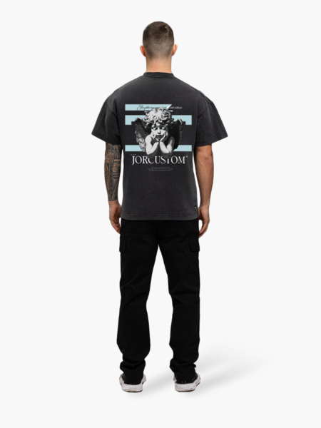 JorCustom Angel 2.0 Loose Fit T-Shirt - Acid Grey JorCustom JorCustom Angel 2.0 Loose Fit T-Shirt - Acid Grey