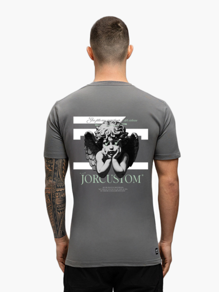JorCustom Angel 2.0 Slim Fit T-Shirt - Antracite JorCustom JorCustom Angel 2.0 Slim Fit T-Shirt - Antracite