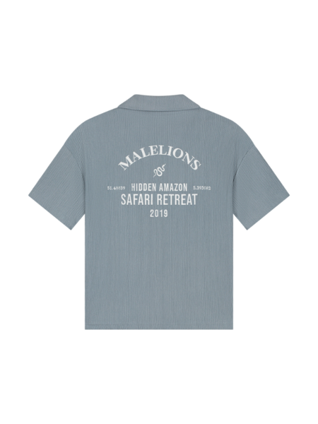 Malelions Women Seersucker Shirt - Dark Grey Malelions Malelions Women Seersucker Shirt - Dark Grey