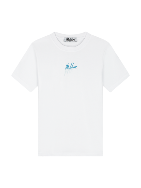 Malelions Women Kiki T-Shirt - White/Azzurro Malelions Malelions Women Kiki T-Shirt - White/Azzurro