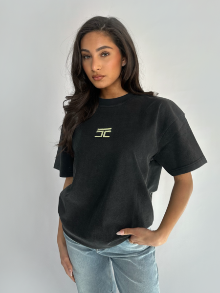 JorCustom JorCustom Women Yel Artist Loose Fit T-Shirt - Acid Grey JorCustom Women Yel Artist Loose Fit T-Shirt - Acid Grey