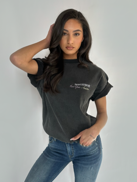 JorCustom JorCustom Women Ambition Loose Fit T-Shirt - Acid Grey JorCustom Women Ambition Loose Fit T-Shirt - Acid Grey