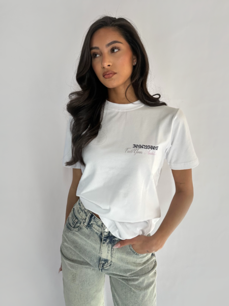 JorCustom JorCustom Women Ambition Slim Fit T-Shirt - White JorCustom Women Ambition Slim Fit T-Shirt - White