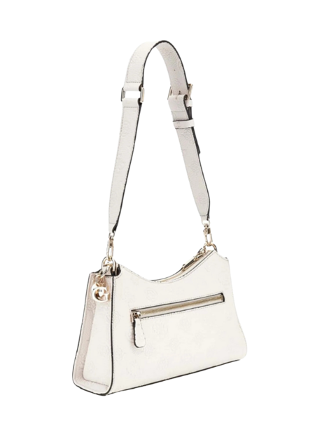 Guess Cresidia Logo Convertible Bag - Off White Guess Guess Cresidia Logo Convertible Bag - Off White