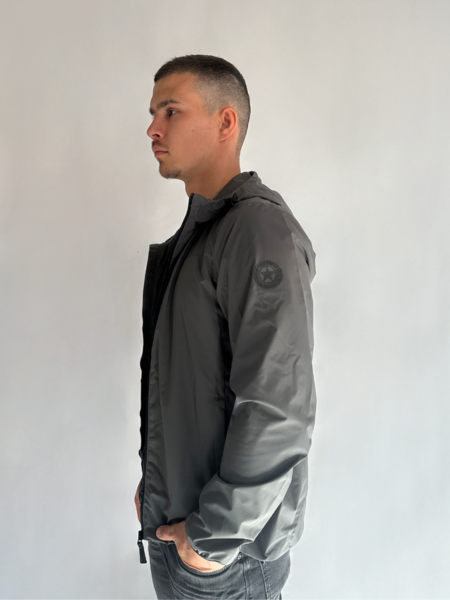 Airforce Lightweight Hooded Jacket - Pewter Airforce Airforce Lightweight Hooded Jacket - Pewter