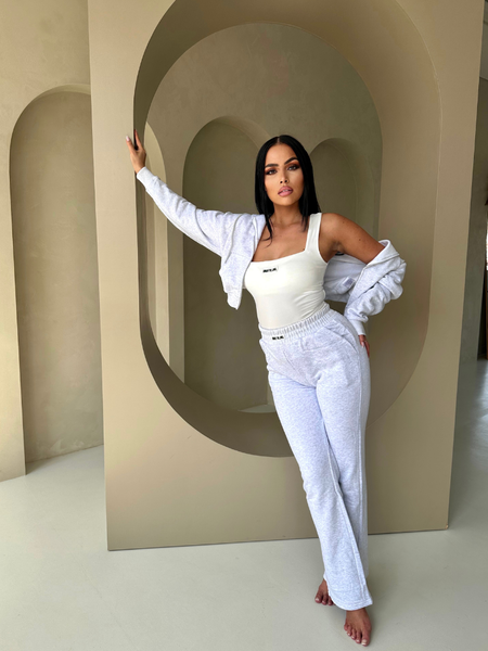 Unique The Label Molly Pants - Light Grey Marl Unique The Label Unique The Label Molly Pants - Light Grey Marl