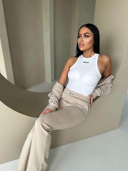 Unique The Label Unique The Label Nena Halter Top - White/Black