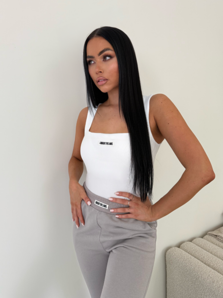 Unique The Label Nena Tank Top - White/Black Unique The Label Unique The Label Nena Tank Top - White/Black