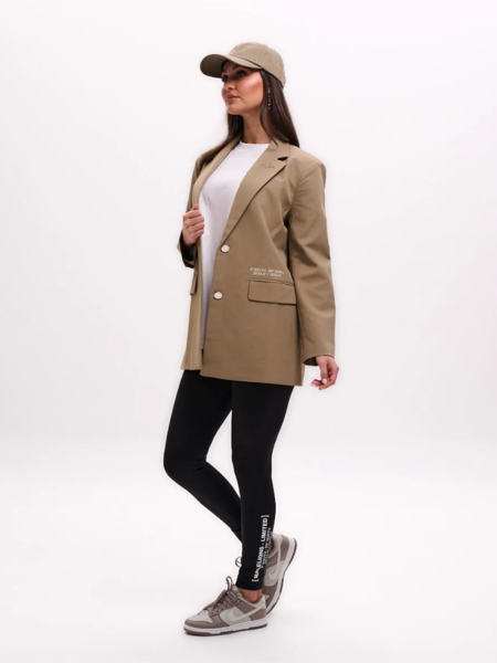 Malelions Women Limited Blazer - Taupe Malelions Malelions Women Limited Blazer - Taupe