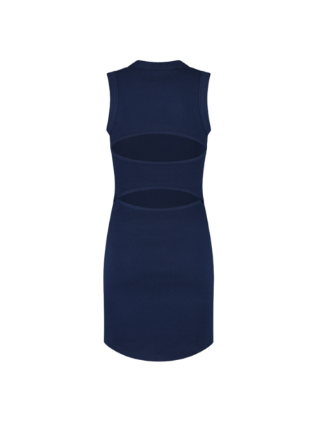 Malelions Women Signature Cut-Out Dress - Midnight Blue Malelions Malelions Women Signature Cut-Out Dress - Midnight Blue