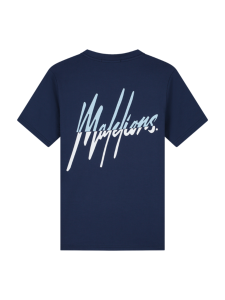 Malelions Women Kiki T-Shirt - Midnight Blue/Light Blue Malelions Malelions Women Kiki T-Shirt - Midnight Blue/Light Blue