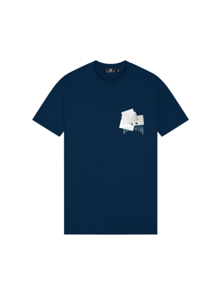 JorCustom JorCustom Letters 2 Family Slim Fit T-Shirt - Navy