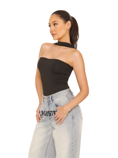 La Sisters Choker Bodysuit - Black La Sisters La Sisters Choker Bodysuit - Black