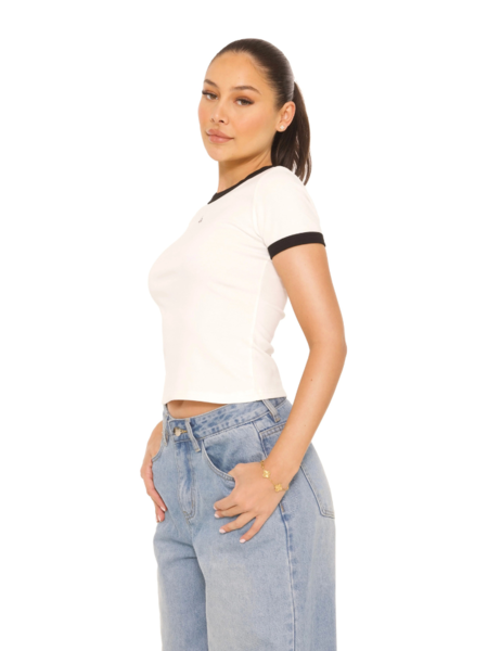 La Sisters Tennis Logo Top - White La Sisters La Sisters Tennis Logo Top - White