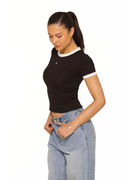 La Sisters La Sisters Tennis Logo Top - Black La Sisters Tennis Logo Top - Black