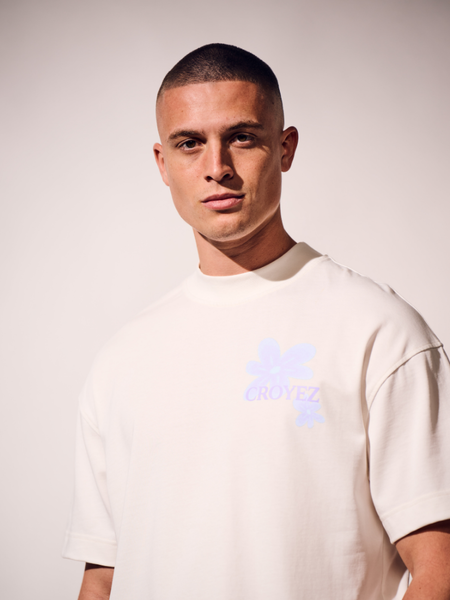 Croyez Botanique T-Shirt - Off-White/Lilac Croyez Croyez Botanique T-Shirt - Off-White/Lilac
