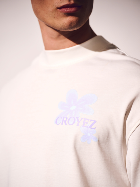 Croyez Botanique T-Shirt - Off-White/Lilac Croyez Croyez Botanique T-Shirt - Off-White/Lilac