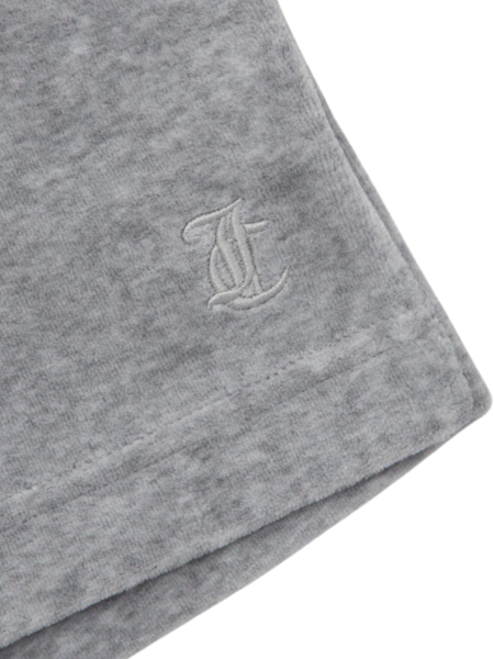 Juicy Couture Classic Velour Short - Silver Marl Juicy Couture Juicy Couture Classic Velour Short - Silver Marl