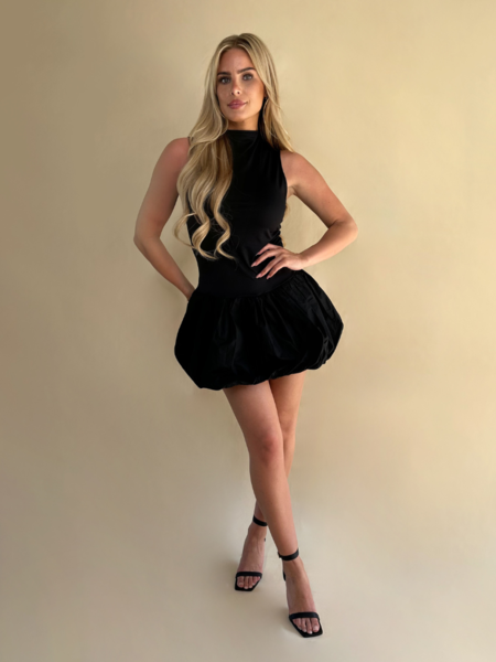 La Sisters Mini Bubble Dress - Black La Sisters La Sisters Mini Bubble Dress - Black