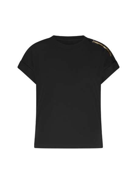 Nikkie Nikkie Epaulette T-Shirt - Black Nikkie Epaulette T-Shirt - Black