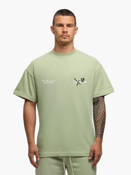 JorCustom Angel Loose Fit T-Shirt - Sage Green JorCustom JorCustom Angel Loose Fit T-Shirt - Sage Green