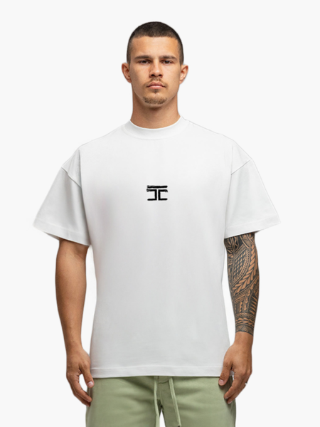 JorCustom Artist Loose Fit T-Shirt - White/SageGreen JorCustom JorCustom Artist Loose Fit T-Shirt - White/SageGreen