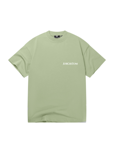 JorCustom Ribbon Loose Fit T-Shirt - Sage Green JorCustom JorCustom Ribbon Loose Fit T-Shirt - Sage Green