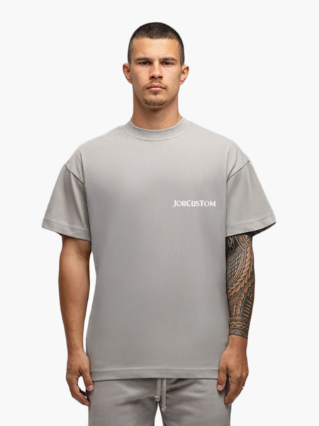 JorCustom Ribbon Loose Fit T-Shirt - Grey JorCustom JorCustom Ribbon Loose Fit T-Shirt - Grey