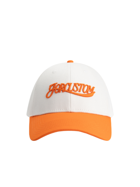 JorCustom KD25 Cap Script Cap - White/Orange JorCustom JorCustom KD25 Cap Script Cap - White/Orange