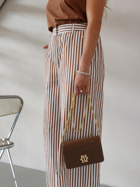 Josh V Odessa Pantalon - Chocolate Brown/Light Ecru Josh V Josh V Odessa Pantalon - Chocolate Brown/Light Ecru