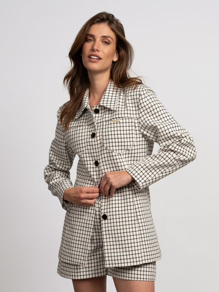 Fifth House Isabel Jacket - White Grey Fifth House Fifth House Isabel Jacket - White Grey