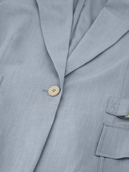 Fifth House Isla Blazer - Grey Blue Fifth House Fifth House Isla Blazer - Grey Blue