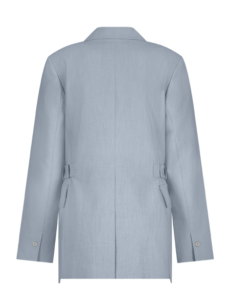 Fifth House Isla Blazer - Grey Blue Fifth House Fifth House Isla Blazer - Grey Blue