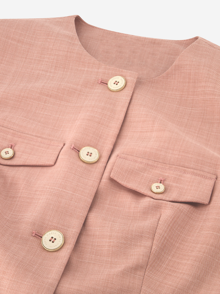 Fifth House Ivette Waistcoat - Dust Rose Fifth House Fifth House Ivette Waistcoat - Dust Rose