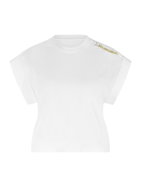 Nikkie Nikkie Epaulette T-Shirt - Star White Nikkie Epaulette T-Shirt - Star White