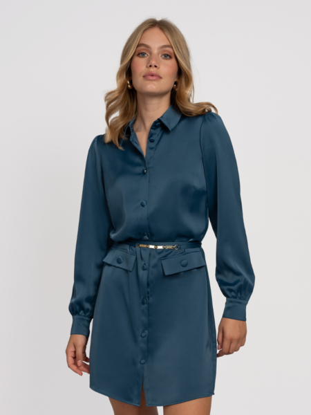 Nikkie Kenya Dress - Teal Blue Nikkie Nikkie Kenya Dress - Teal Blue