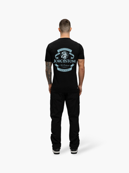 JorCustom Ribbon Slim Fit Tee - Black JorCustom JorCustom Ribbon Slim Fit Tee - Black