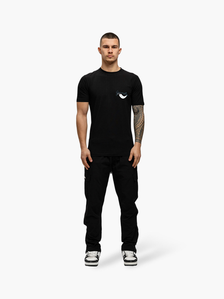 JorCustom One Way Ticket Slim Fit Tee - Black JorCustom JorCustom One Way Ticket Slim Fit Tee - Black