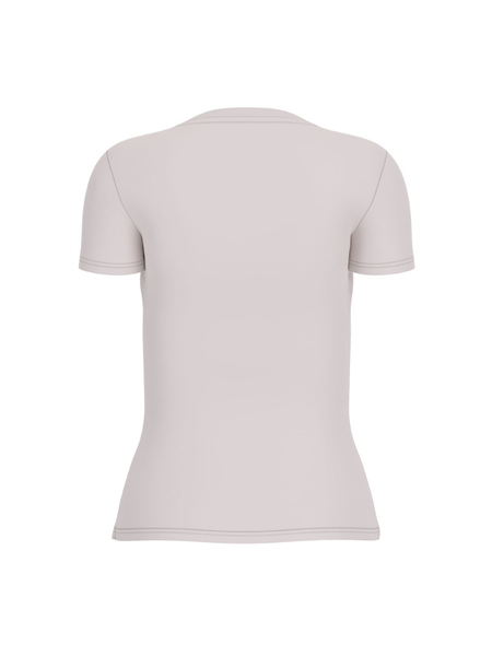 Guess CN SS Embro Script Logo Tee - Muted Stone Guess Guess CN SS Embro Script Logo Tee - Muted Stone