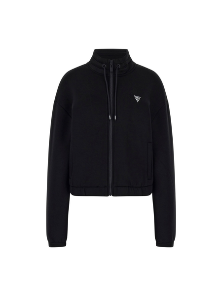 Guess Cecilia Scuba Zip Sweatshirt - Jet Black Guess Guess Cecilia Scuba Zip Sweatshirt - Jet Black