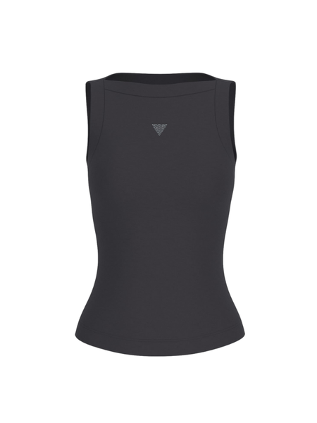 Guess Guess Tina Ribs Tank Top - Jet Black Guess Tina Ribs Tank Top - Jet Black