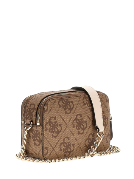 Guess Noelle Ii Crossbody Camera - Latte Logo Guess Guess Noelle Ii Crossbody Camera - Latte Logo
